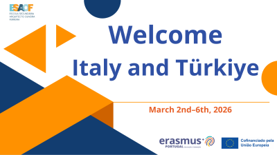 Receção aos nossos parceiros Erasmus+